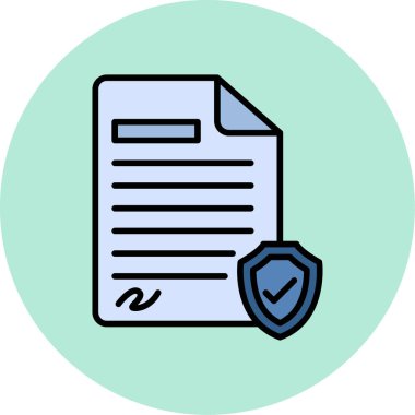 Sigortacılık. Web simgesi vektör illüstrasyonu