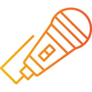 mikrofon simgesi vektör illüstrasyonu