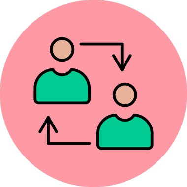 İnsan simgesinin vektör illüstrasyonu