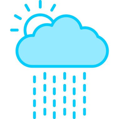 Hava durumu modern simgesi, vektör illüstrasyonu