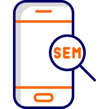 Büyüteç simgesi. vektör illüstrasyonu