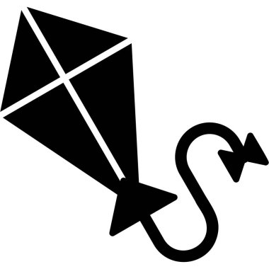 Uçurtma. Web simgesi basit tasarım 