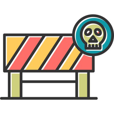 Tehlike uyarı simgesi vektör illüstrasyonu