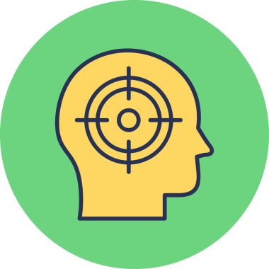 hedef simge vektör illüstrasyonu