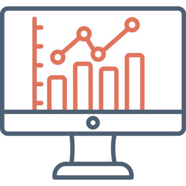 Bar Chart. web icon simple design