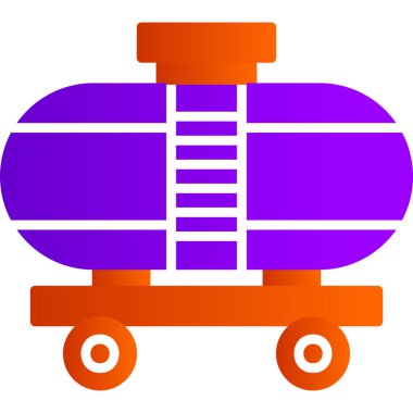 Vagon simgesi vektör illüstrasyonu