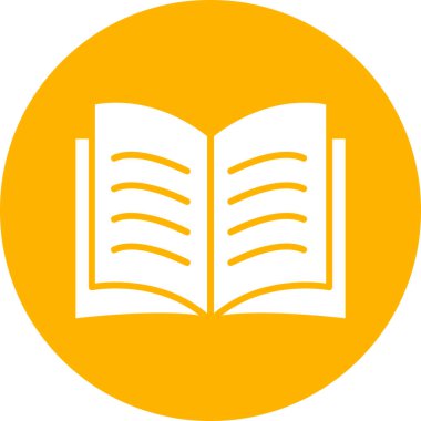 Kitap simgesi, modern tasarım illüstrasyonu