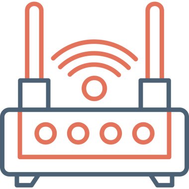 Wifi Router modern vector icon illustration