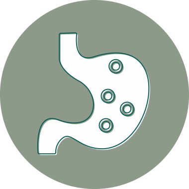 Mide ikonu. Web basit illüstrasyonu