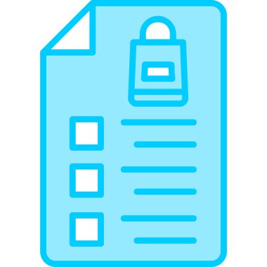 Alışveriş Listesi web simgesi basit illüstrasyon