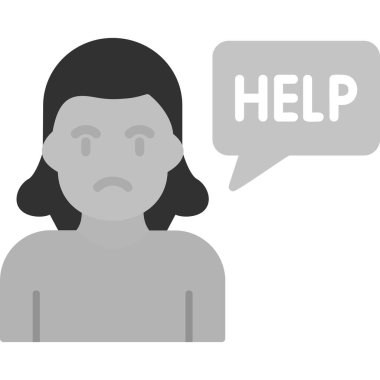 Yardım edin! Web simgesi basit illüstrasyon