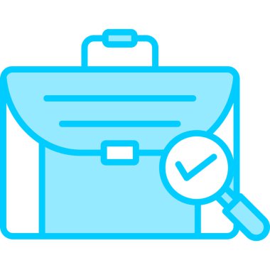 seyahat valiz simgesi işaretli, web basit illüstrasyon