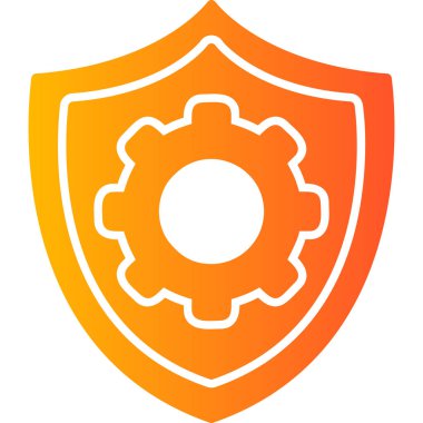 Koruma çizgisi simgesi, vektör illüstrasyonu