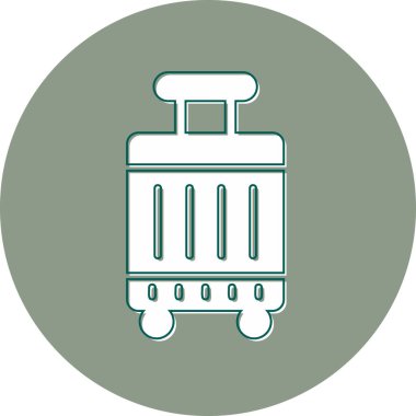 Çanta. Web simgesi vektör illüstrasyonu