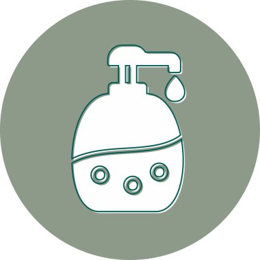 Bir şişe simgesinin vektör illüstrasyonu