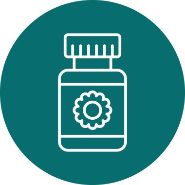 Kavanoz simgesi, vektör çizimi