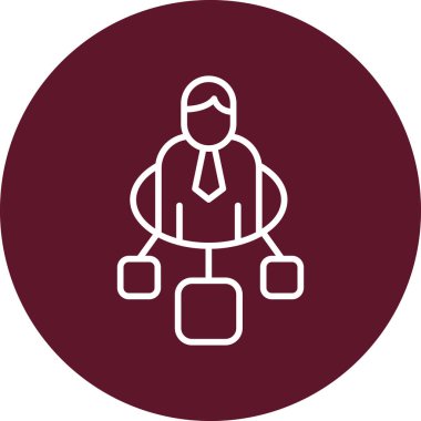 Abstract vector illustration of team work