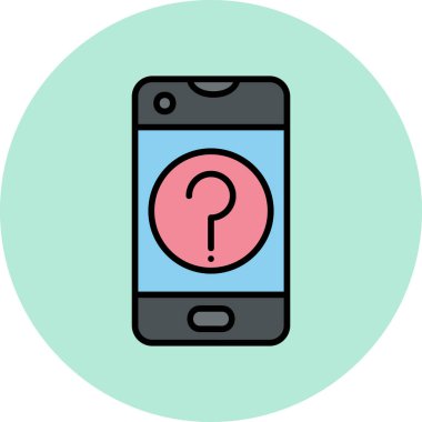 Yardım edin! Web simgesi basit illüstrasyon