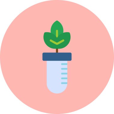 Bitki yetiştiriyorum. Web simgesi basit illüstrasyon