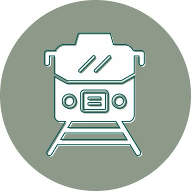 Train modern vector icon illustration