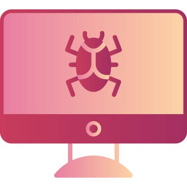 Virus Detective icon modern vector illustration