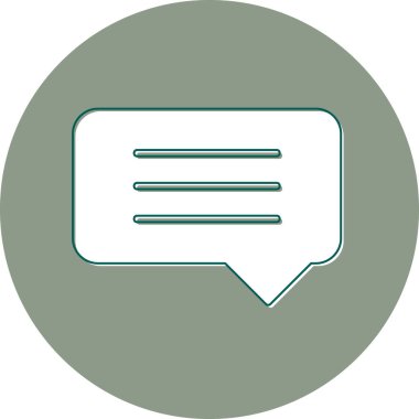 Konuş. Web simgesi basit illüstrasyon