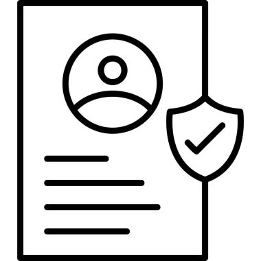 Belge. Web simgesi basit illüstrasyon