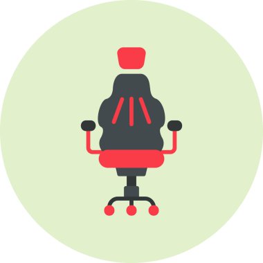 Sandalye. Web simgesi basit illüstrasyon