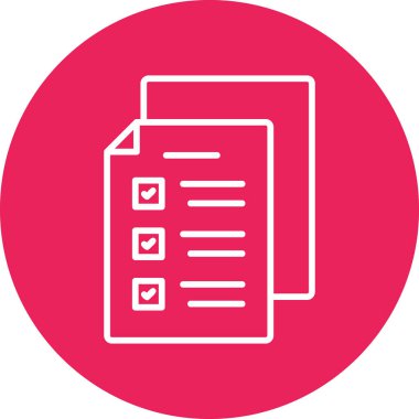 Sınav simgesi, modern tasarım illüstrasyonu