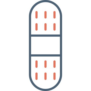 Bandaj. Web simgesi basit illüstrasyon