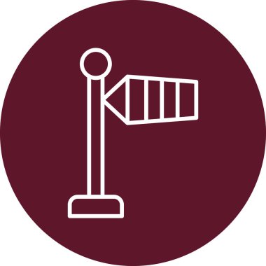 Bir bayrak simgesinin vektör illüstrasyonu