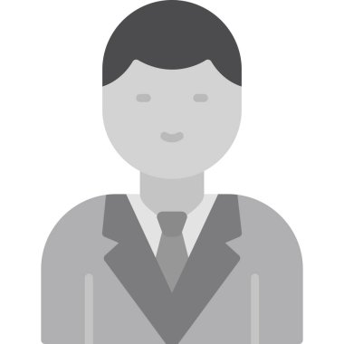 Businessman User logo, simple icon for web page 