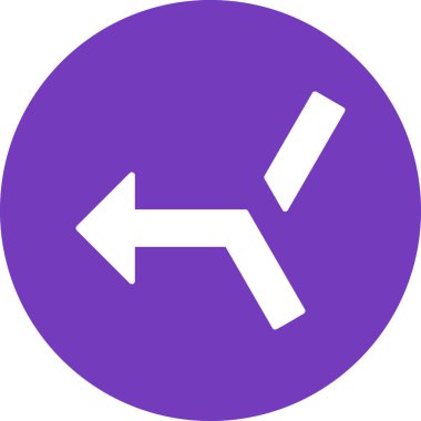 Okları basit simge, vektör illüstrasyonuyla birleştir