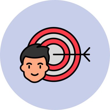 Hedef, Kullanıcı logosu, web sayfası için basit simge 