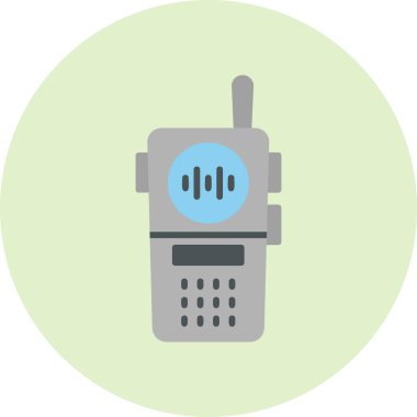 Walkie talkie kutsal kişilerin resmi, vektör çizim