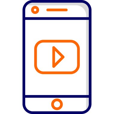 Sosyal ortam simgesi vektör illüstrasyonu