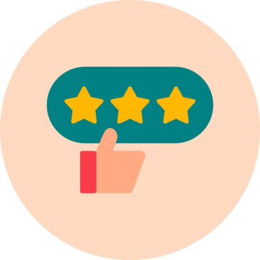 Good Review web icon vector illustration