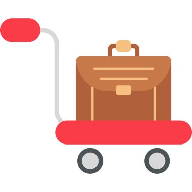 Trolley icon, illustration for web