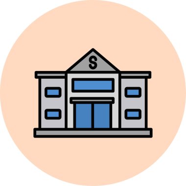 Bank icon modern vector illustration