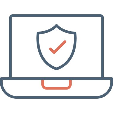 Bilgisayar. Web simgesi basit illüstrasyon