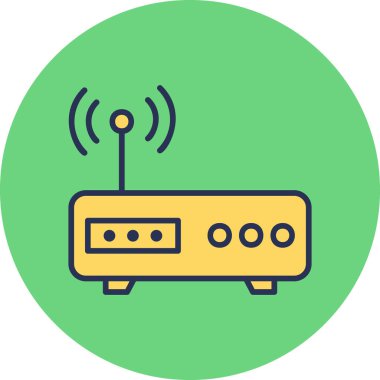 Modem. Web simgesi basit tasarım
