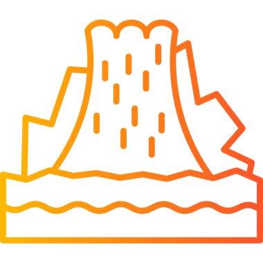 Su. Web simgesi basit illüstrasyon