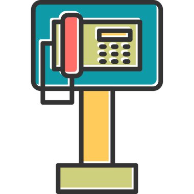 Public Phone icon vector illustration