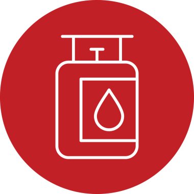 gaz tankı ikonu vektör illüstrasyonu