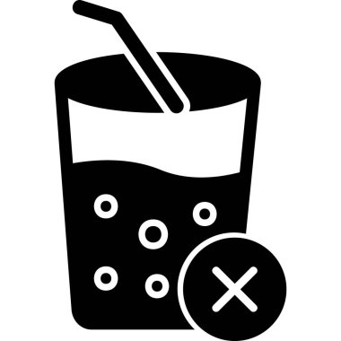 Meyve suyu yok web simgesi basit illüstrasyon işareti