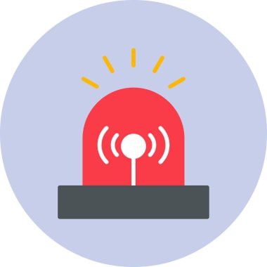 Siren modern simge, vektör çizimi 