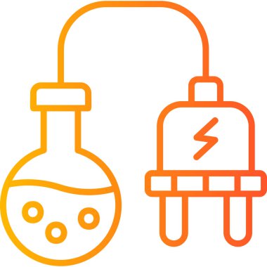 Bilim ve sağlık çizgisi vektör simgesi.