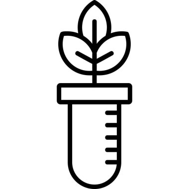 Bitki yetiştiriyorum. Web simgesi basit illüstrasyon