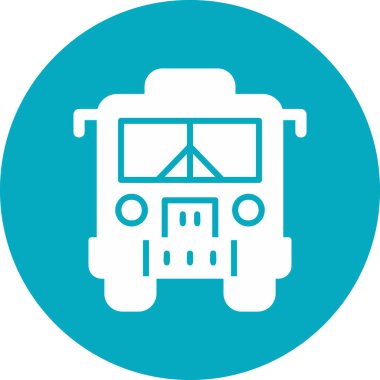 bus simgesi vektör illüstrasyonu