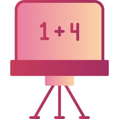 Tebeşir tahtası modern ikon vektör illüstrasyonu